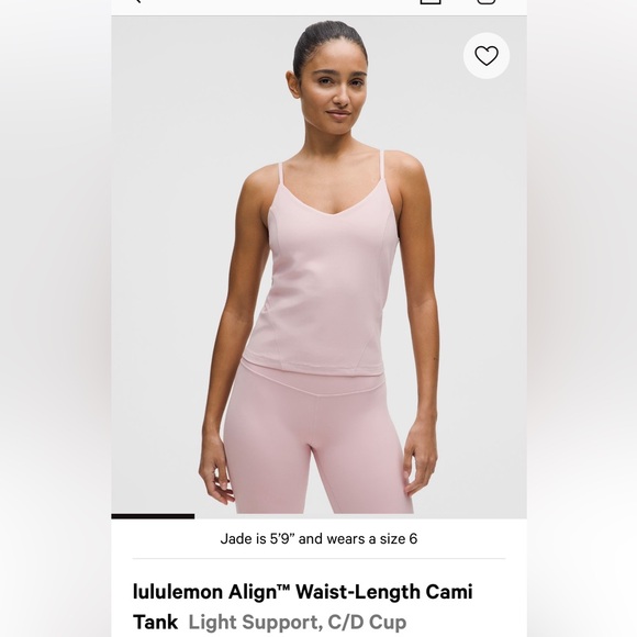 Light Use! Great condition Lululemon align waist length tank light support size8 - Picture 1 of 4